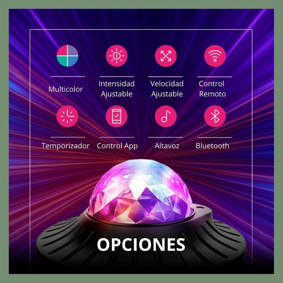 GalaxyVibes™ - Proyector de Estrellas y Sonidos (LIQUIDACIÓN POR CIERRE)