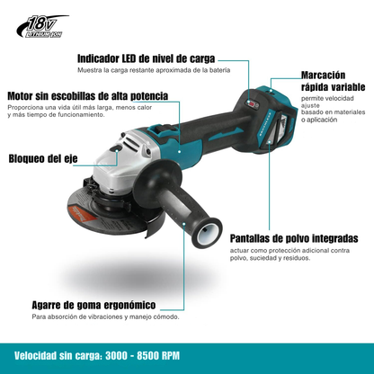 EdgePro™- Libertad Total y Rendimiento Máximo con la Radial 18V + 2 Baterías Incluidas