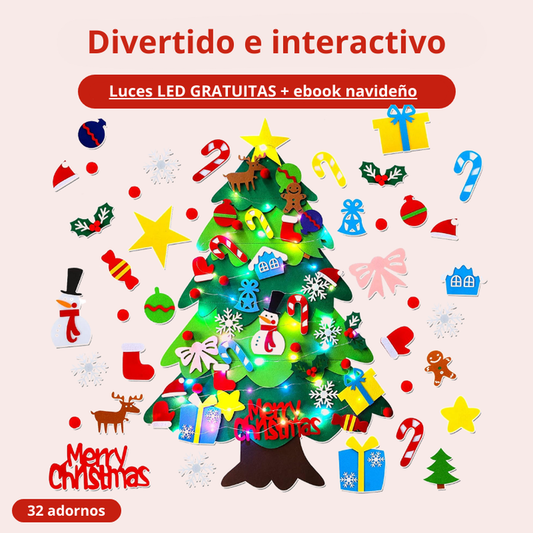 Montessori - Descubre La Magia De La Navidad Con Nuestro Árbol, Más Luces De Regalo