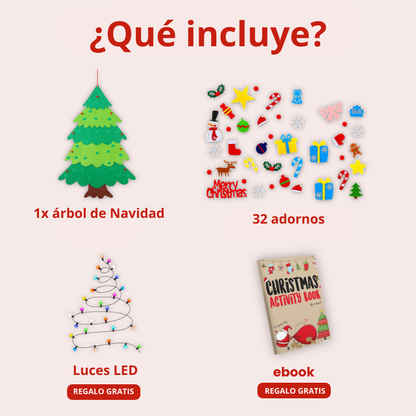 Montessori - Descubre La Magia De La Navidad Con Nuestro Árbol, Más Luces De Regalo