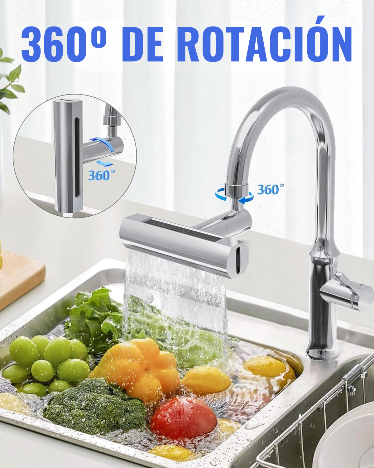 FAUCET™- Giratorio 4 en 1 - OFERTA 2X1 - (LIQUIDACIÓN POR CIERRE)