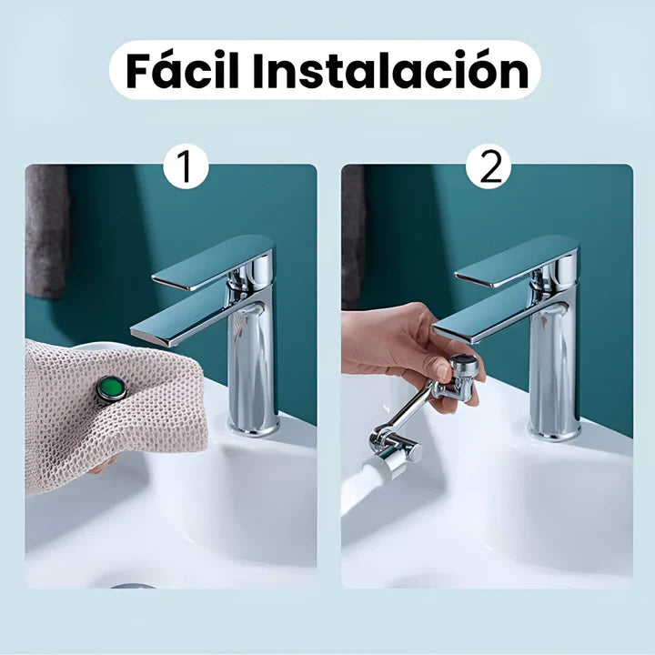 AquaGiro™- Tecnología Que Gira a Tu Favor. Grifo giratorio (OFERTA 2X1)