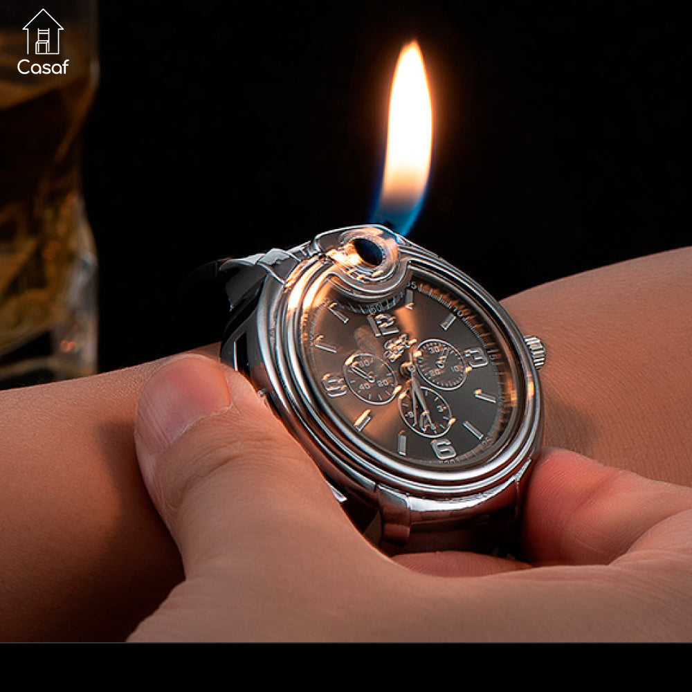 FlameTime™ Reloj Pulsera Multifunción con Mechero Integrado (LIQUIDACIÓN POR CIERRE)